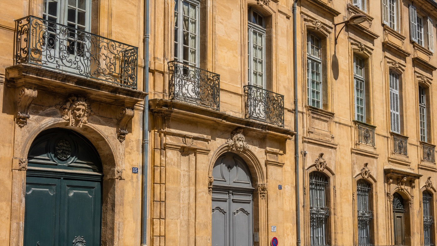 Aix-en-Provence, pierre dorée